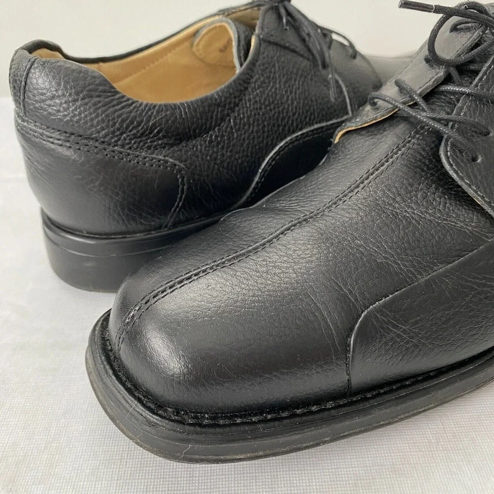 Studio Belvedere Baybridge Black Leather Lace Up Oxford Shoes Mens Size 11 EEE‎
